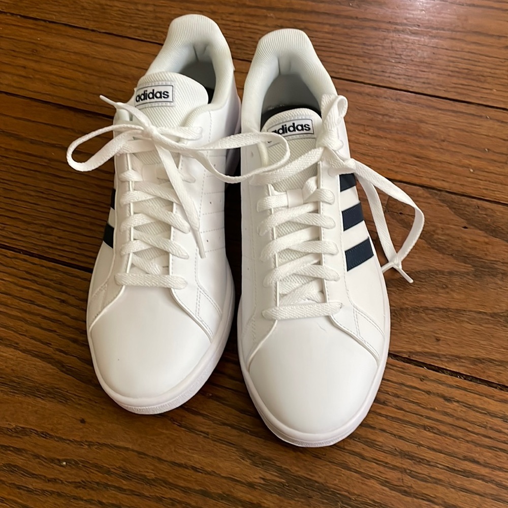 White adidas sneakers